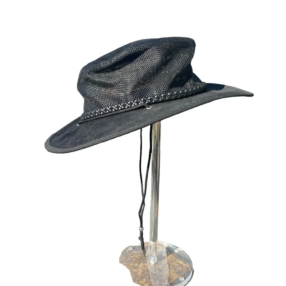 Monterey Bay Breeze Black Waterproof Crushable Vented  Hat
